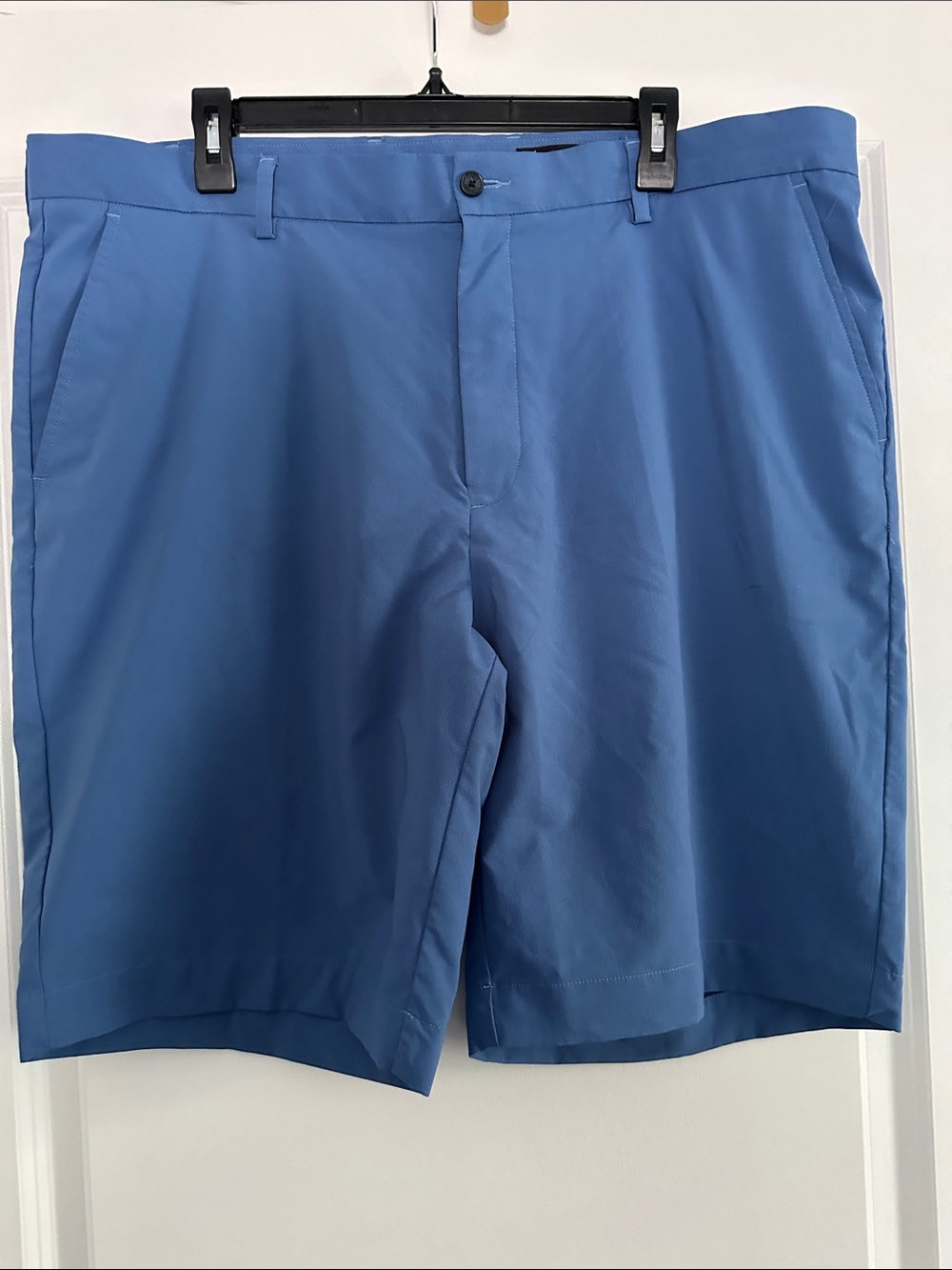Greg Norman Collection Blue Flat-Front Performance Shorts